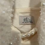 Oh Polly White Embellished Deep Plunge Mini Dress Photo 7
