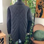 Burberry  London Classic Black Diamond Quilted Snap Up Barn Jacket Photo 2