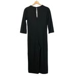 ZARA  Black V-Neck Long Sleeve Wide Leg Cropped Jumpsuit S Photo 1