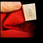 Bette Paige Fur Trim Sleeveless Sweater​ Red Size L Photo 8