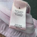 Juicy Couture  Womens Pink Big Bling Rhinestone Drawstring Velour Joggers US Sz L Photo 4