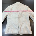 LL Bean Blazer Womens Size‎ 8 Button Front Neutral Beige Career Business Jacket Tan Photo 14