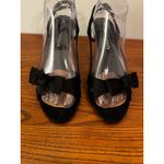 Michael Shannon black sling back heels with bow accent Size 8 Photo 1