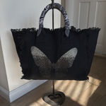 Hipchik Black Butterfly Tote Bag Photo 0