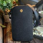 Tory Burch Authentic leather saffiano dual zip phone cards crossbody Photo 1