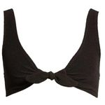 & Other Stories & Other Stories Black Knot Tie Crepe Triangle Bikini Top 4 NWT Photo 0