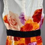 NY&C Floral Rose Draped Cocktail Dress Size 10 Pink Size M Photo 3