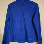 Gap  Blue Fleece Three Quarter Zip Pullover Size Small Photo 0