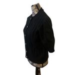 Elegant Black Women's Puff Sleeve Sweater size medium 8/10 NWT Photo 1