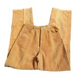 Petite Street High Waisted Corduroy Pants Women Size 5 Caramel Flare Leg Orange Photo 2