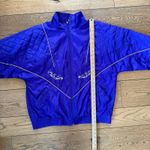 Vintage 80s 90s Windbreaker Jacket XL Embroidered Purple Gold Photo 7