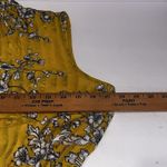 Nanette Lepore Floral Yellow Sleeveless Mock Neck Pleated Fit & Flare Dress 6 Photo 7