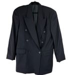 YSL Yves Saint Laurent  Vintage Women's Black Worsted Wool Blazer Photo 0