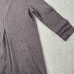 Tyler Boe Cowl Neck Shift Dress Women's Small Purple Gray 3/4 Sleeve Pockets Photo 3