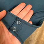 Abercrombie & Fitch Teal Sweetheart Neckline Long Sleeve Bodysuit Medium Photo 3