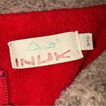 Vintage Inuk Red Vancouver Indigenous Embroidered Fleece Trim Vest size Small Photo 6