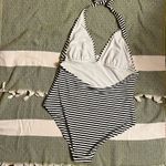Old Navy •B&W Striped Halter One-Piece Sz XL Photo 4