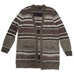 Abercrombie & Fitch EUC Abercrombie Fitch Women's Long Cardigan Sweater Geometric Pattern Size L Photo 0