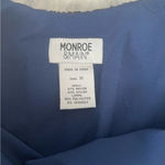 Monroe & Main, navy blue sleeveless‎ dress with raised velvet design Size 1X Photo 3