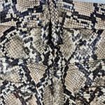 Good American  Good Classic Faux Leather Pant  Neutral Snake  Size 4 / 27 Photo 8