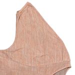 Daytrip Striped Dolman Sleeve Top Womens M Pink V-Neck Slouchy Casual Minimalist Photo 3