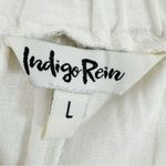 Indigo Rein Linen Cross Waist Jogger Pants Cream Juniors Large Pull On Photo 7