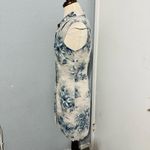 Connected Apparel Women Linen Blend Floral Sleeveless Buttondown Dress Sz 10 Photo 3