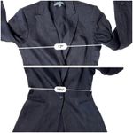 Antonio Melani Single Breasted Linen Navy Blue Blazer Jacket 4 Designer Corpcore Photo 7