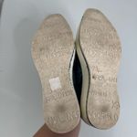 Karl Lagerfeld  Brea Blue Snakeskin Print Slip On Platform Shoes Size 6.5 Photo 5