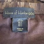 House Of Harlow 1960‎ Ruched Fully Lined Brown & Tan Midi Pencil Skirt Size S Photo 4