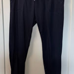 Zyia  Active Navy Blue Cuffed Skinny Jogger Drawstring Sweatpant‎ Casual L Photo 0