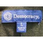 Democracy Olive Green Short Sleeve Crew Neck T-Shirt Womens Large Photo 2