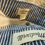 Madewell 31 9" mid rise skinny piper stripe stretch jean pant P2 2323 Photo 3