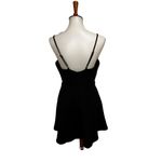 Lulus Lulu’s Mini Dress Bow Front Black Size Large Photo 2