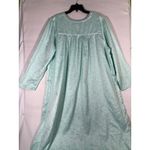 Croft & Barrow Intimates Women Nightgown Floral Button Long Mint Green 2X Photo 1