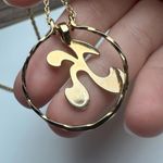 Avon Letter / Initial K Pendant Gold Tone Chain Necklace Signed 24 Inch Photo 8