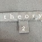 Theory  Solid Black Sleeveless Cinched Waist Fit & Flare Dress Size 2 XS Photo 9