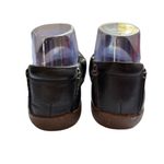 Clarks  Soft Cushion Black Leather Mary Jane Shoes Elastic Flat Size 6.5 Gum Sole Photo 9