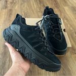 UGG  black suede waterproof lace up shoes sneakers women’s 7 new Photo 1