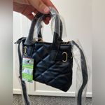 Badgley Mischka Studio NWT Mini Diamond Quilted Tote With Front Lock Purse Bag Photo 6