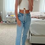 These Three Boutique White Keyhole Crop Top Photo 0