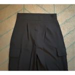 NEW Black High Waisted Career Cargo Trousers Pockets M Size M Photo 2