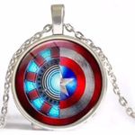 Captain America & Iron Man Avengers Necklace Multiple Photo 0