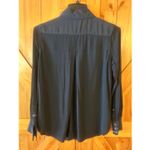 True Religion Georgia Western Black Silk Shirt Snap Button Size XS (5630) Photo 6