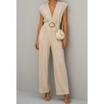 SABINA MUSÁYEV Galliano Jumpsuit, Ivory, Medium Photo 1