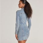 Windsor Sweet Looking Long Sleeve Denim Mini Dress Photo 3