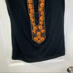 Single Dress Black Scoop Neck Beaded Accent Blouse L Size L Photo 6