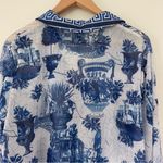 Pretty Little Thing NWT Blue Contrast Oversized Beach Shirt Size 12 Photo 11