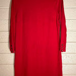 Talbots Elegant Red Button-Detail Dress Photo 0