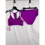 Jordan Emme  Purple Swimsuit Bikini Set High Waist Racerback Size S‎ Photo 2